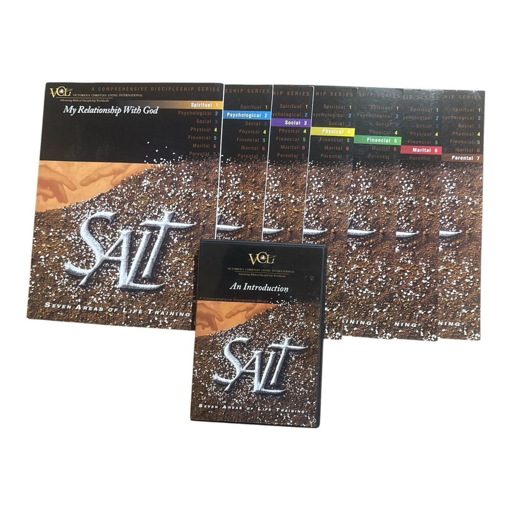 VCLI SALT Seven Areas of Life Training 7 Workbook Set + Introduction DVD